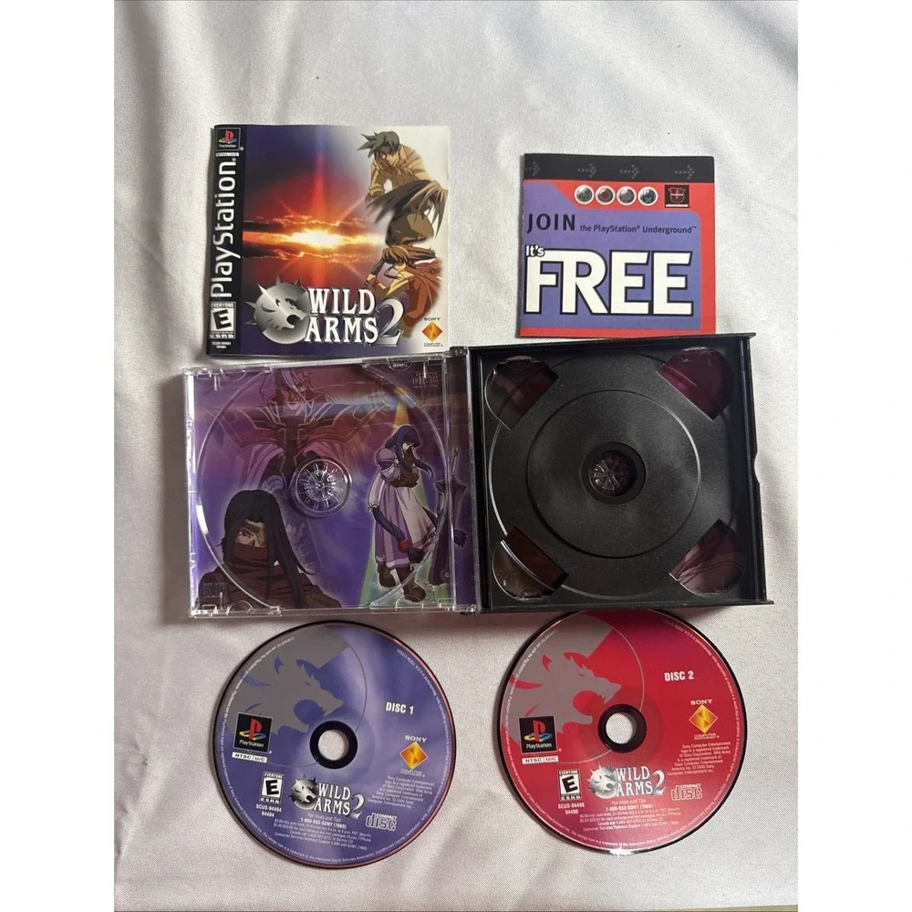 SONY PS1 PLAYSTATION 1 GAME - WILD ARMS 2 (NLG055522)